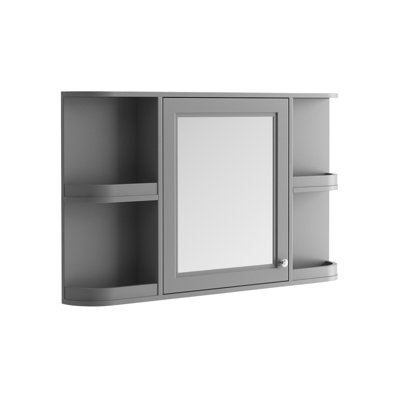 Rowland 1170mm W 700mm H Surface Framed Medicine Cabinet Mirror 4 Fixed