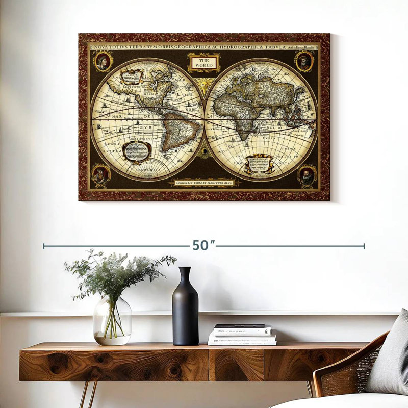 Carte du monde Aliaz, H 26 po x l 39 po