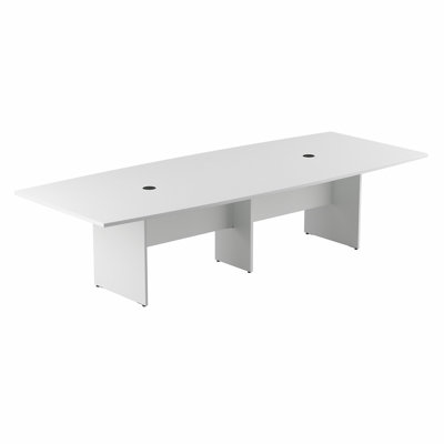 Table de conférence en bois avec base en bois