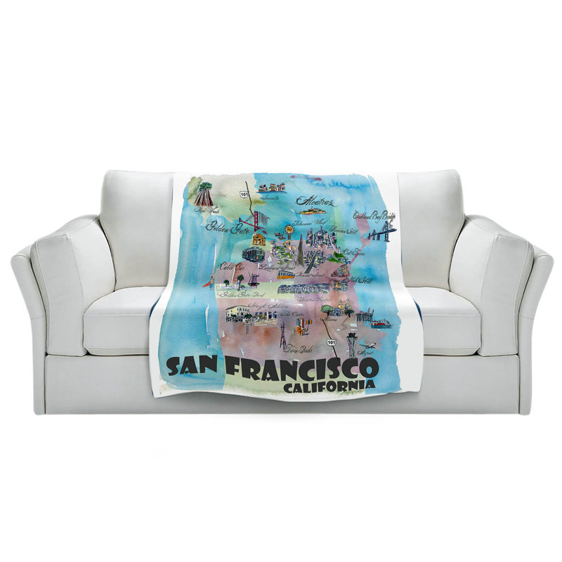  Couverture San Francisco, 68 po x 80 po