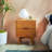 Solid Wood Groove Handle 2-Drawer Nightstand-1975598144