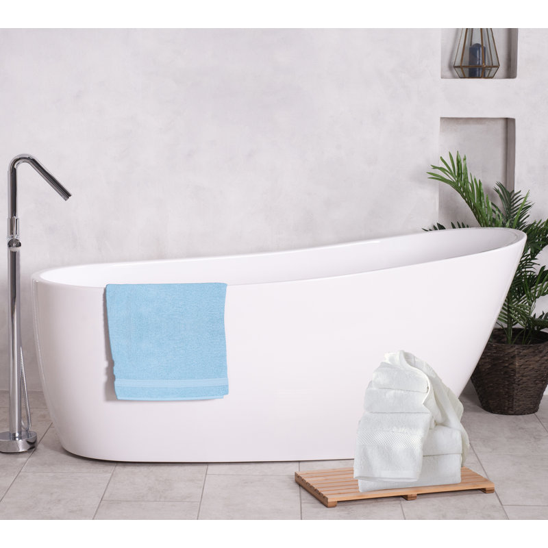 Capavella - A1HC Premium Bath Sheet Set Ultra Soft Quick Dry Super Absorbent Bath Sheet Set, Chambray Blue