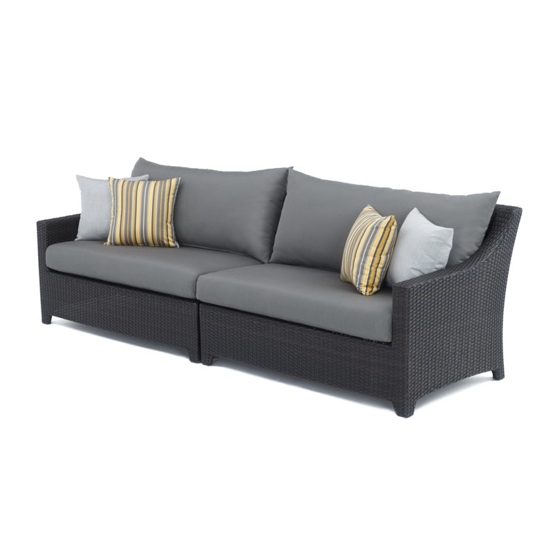 Deco 6 Piece Setting Group with Cushions, Charcoal Grey Sunbrella®