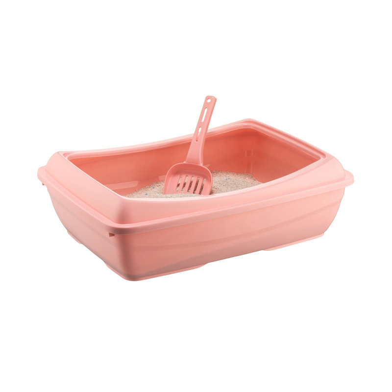 Ewing Plastic Litter Box with Scoop, Powder