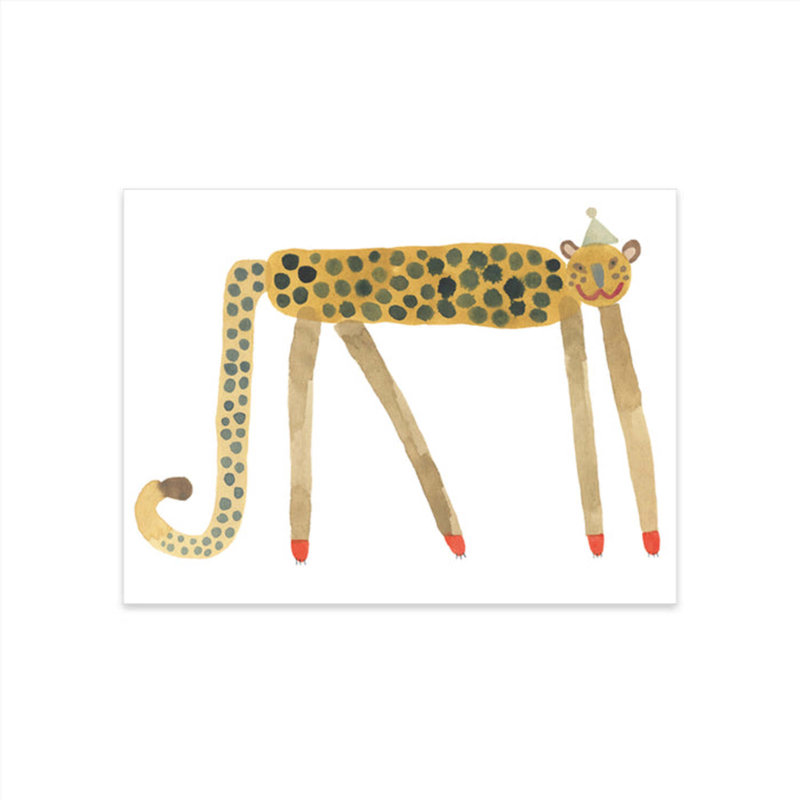 Smiling Leopard Elvis Poster