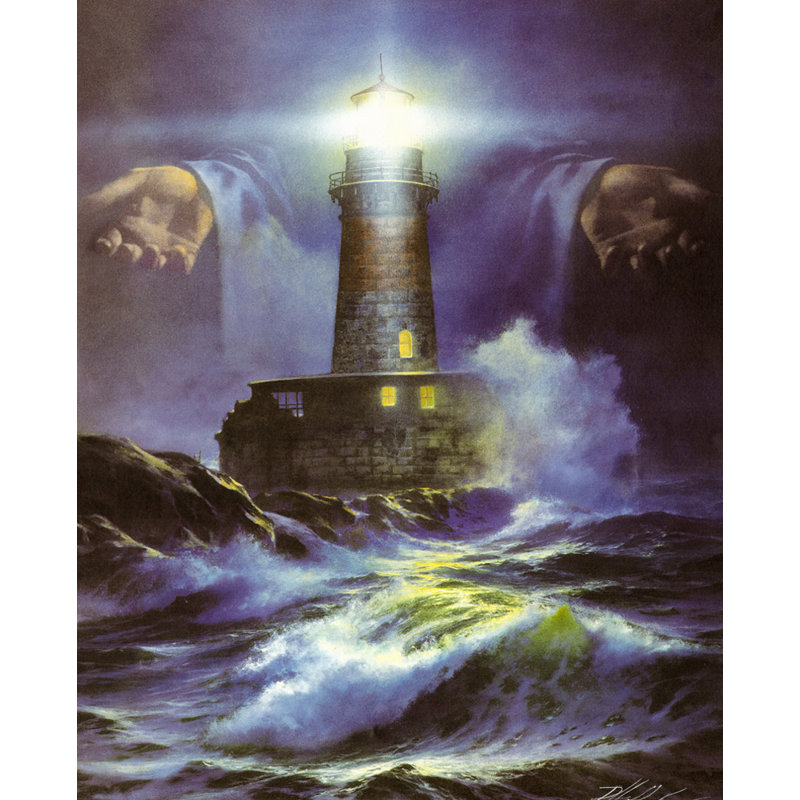 I Am The Light, 35" H x 28" W