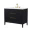 Meuble-lavabo simple 42 po avec plateau en pierre reconstituée Bilroy Egremt-902756822