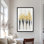 Small Golden Spots - Shapes Abstract Framed Matted Print