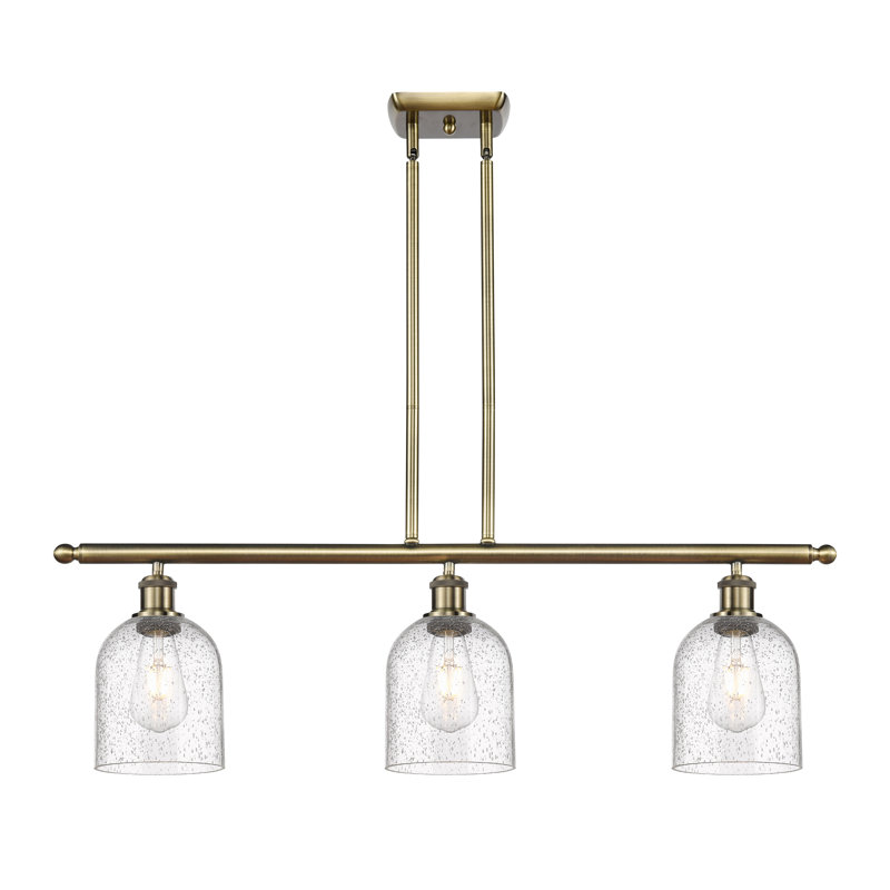 Odaniel 3 - Light Kitchen Island Pendant, Seedy, Antique Brass