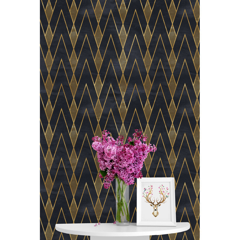 Velma Gatsby Peel and Stick Wallpaper Panel, 50" L x 25" W