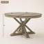 with Solid Wood Base Dining Table
