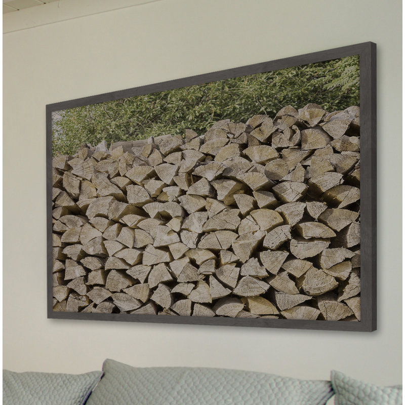 Woodpile - Single Picture Frame Print, 41 cm H x 61 cm W