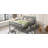 Curits 2 Drawers Platform Bed with Guardrails-509010062-507201413