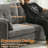65.4" Chenille Upholstered Loveseat Sofa with Pillow Top Arms, 2 Storage Pockets-1953828087