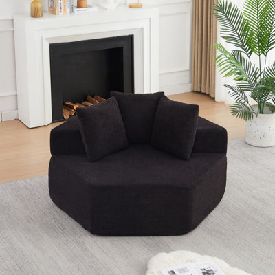 Chaises d'appoint modernes, 54 po Chenille