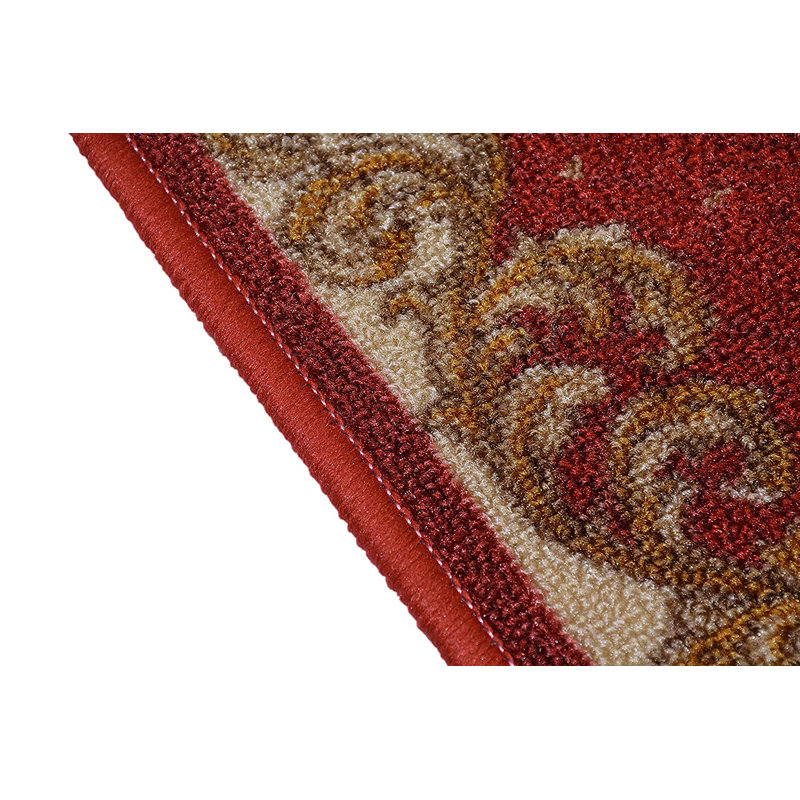 Tapis traditionnel rouge / beige Goris, Rectangle 1 pi 6 po x 2 pi 6 po