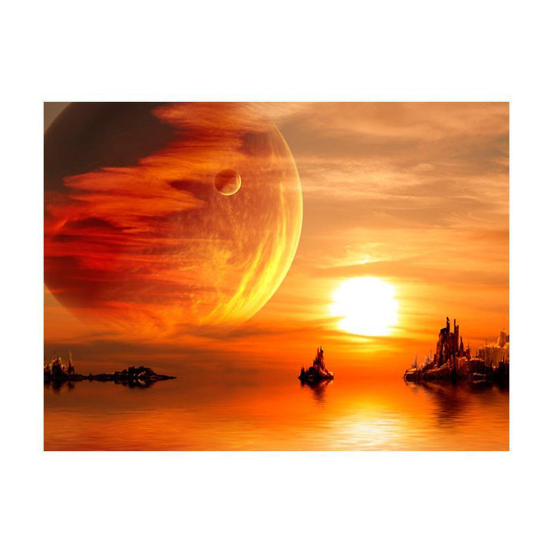 Murale Allyne Fantasy Sunset, L 106 po x l 137 po