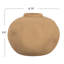 Idalou Round Coarse Terracotta Organic Shaped Vase with Volcano Finish-136733593