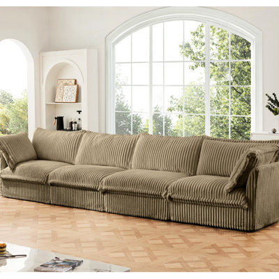 Corduroy Extra Deep , 4 Seater With Removable Cover For Living Room Seat Couch, Area