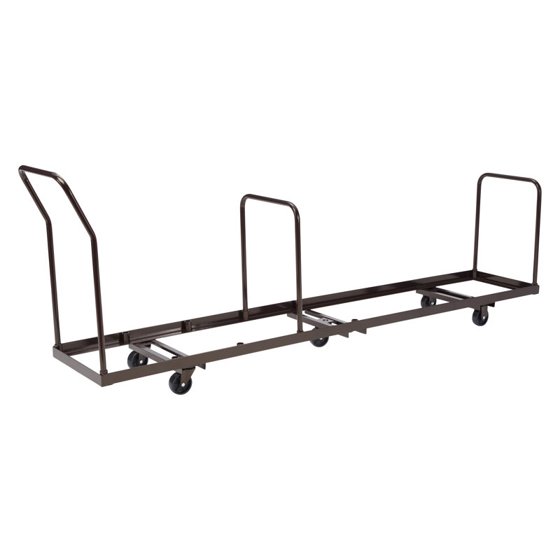 Steel Frame Brown 6-Wheel Flat Dolly
