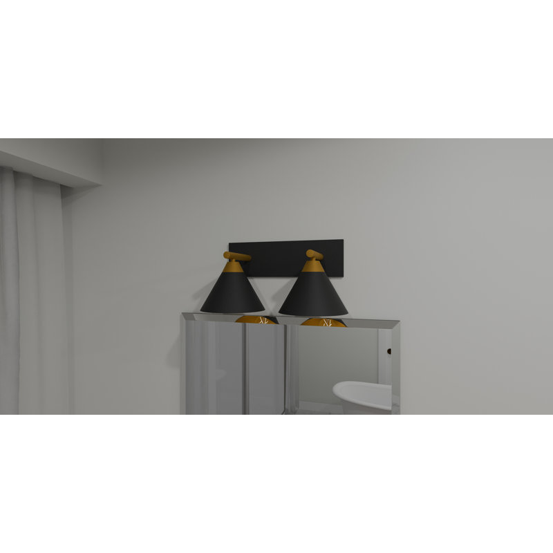 Éclairage pour meuble-lavabo à 2 lumières à intensité variable Heinle