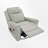 Faux Leather Swivel Recliner With Massage & Heat Function, Manual Reclining Chair With Side Pocket-525481119
