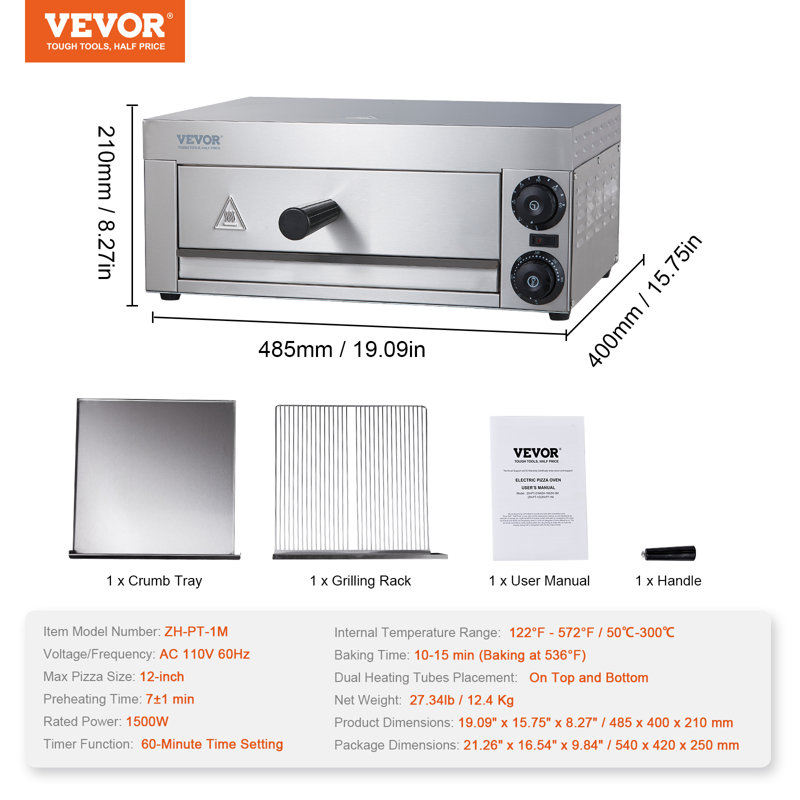 VEVOR Countertop Pizza Oven