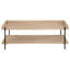 Table basse rectangulaire en bois d'ingénierie brun clair Miller