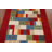 Modern Geometric Gabbeh Indian Area Rug 5x8