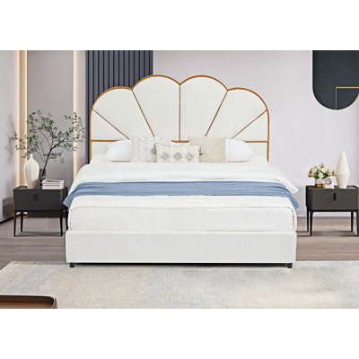 King Size Upholstered Smart Platform Bed with 4 Drawers -  Everly Quinn, 29C06766247C48BB82AAFDDBB5535626