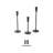 12.25'' H Iron Tabletop Candlestick