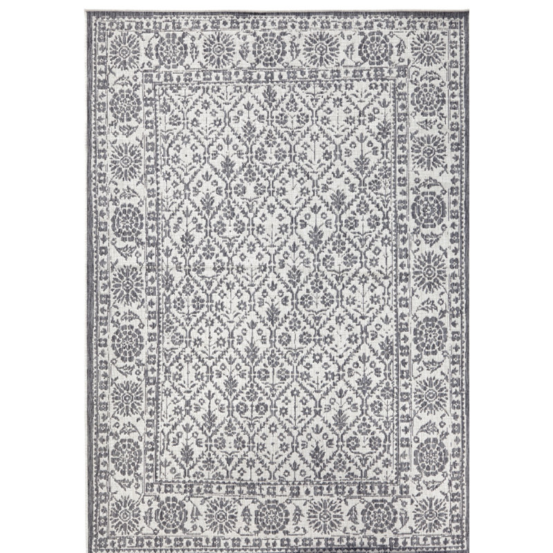Curacao Flatweave Grey Rug, Rectangle 160 x 230cm