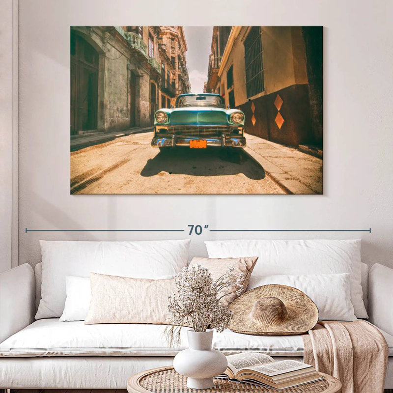 Voiture rétro Mehar Havana Street, H 34 po x l 51 po