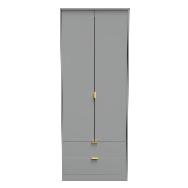 Bibek Manufactured Wood Wardrobe, Dusk Grey
