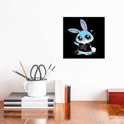 Death Metal Bunny by Tobias Fonseca - Wrapped Canvas Gallery-Wrapped Canvas Giclée