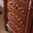 European Style Half-Round Storage Accent Cabinet-105297791