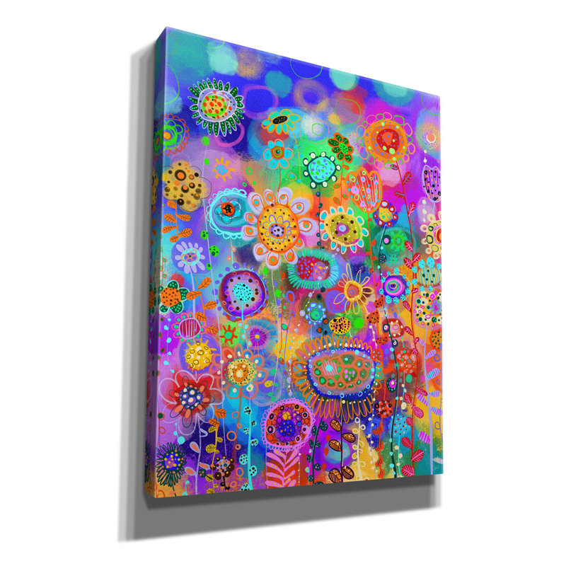 «Ilustracion Sin Titulo 12v2» par Noemi Ibarz, art mural sur toile, H 34 po x l 26 po x P 1,5 po