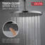 Modern 14 Series Round Rain Bathtub and Shower Faucet Set, Rainfall Chrome Shower Head and Handle Set, Valve Trim Kit, 10 Inch, Chrome (Valve Not Included)-94088348