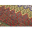 Tapis vert / rouge en laine noué à la main de conception unique 8 pi 7 po x 11 pi 11 po Gabrylle