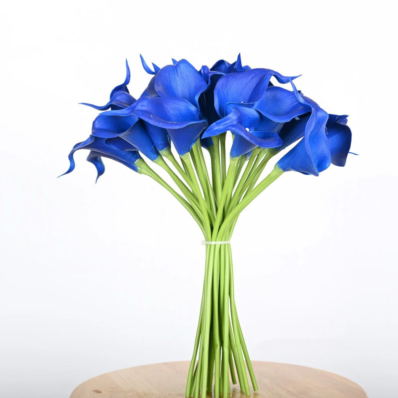 Arrangement floral de lis de Calla artificiel avec longues tiges, fausses fleurs pour les centres de table de salle à manger