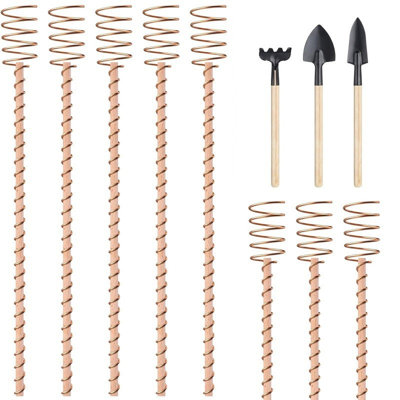 Metal copper coil 6Pack Electroculture Copper Garden Stakes Gardening Antenna For Vegetables
