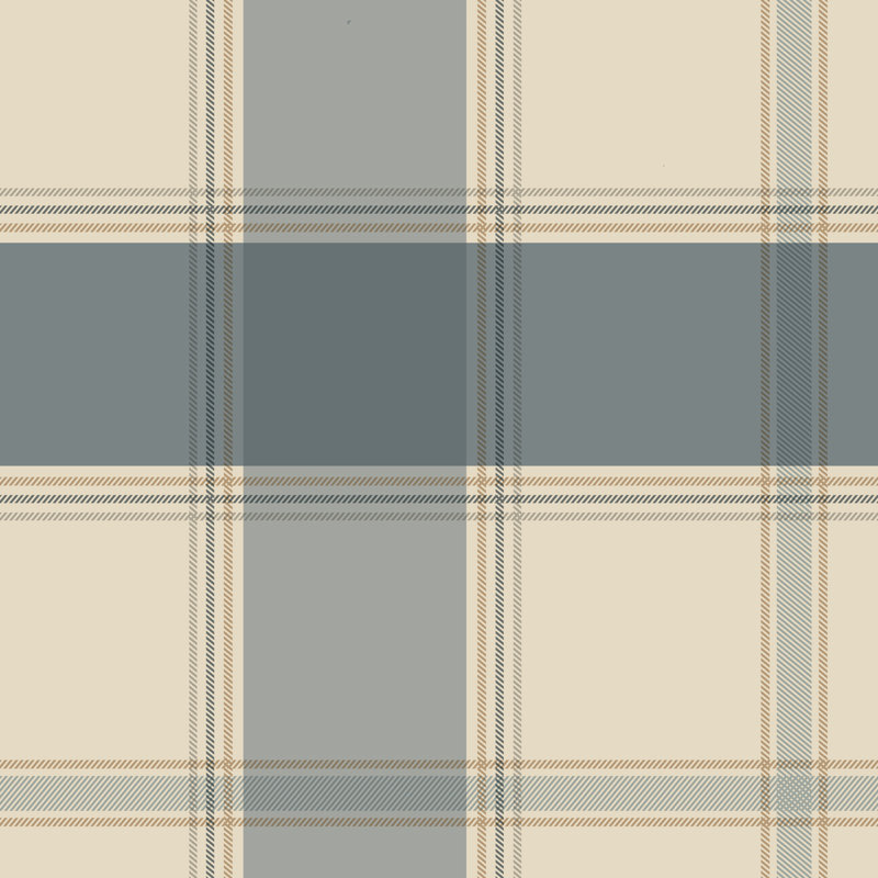 Braxton Check Wallpaper, Blue