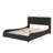 Luxurious Faux Leather Platform Bed Boasting A Reinforced Headboard, Bluetooth Audio, And RGB LED Lighting-93494415-93494409