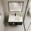 Ensemble de meuble-lavabo mural moderne avec lavabo intégré en céramique-994122458