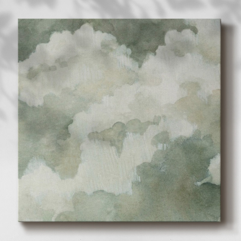 Toile tendue Quiet Clouds II-Gallery, H 16 po x l 16 po
