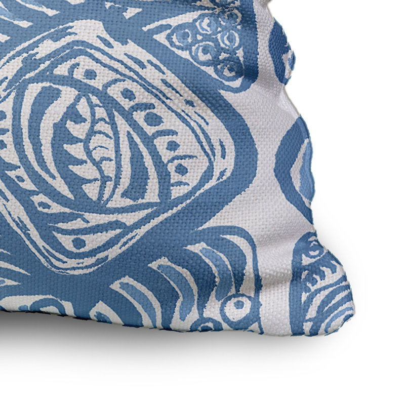 Housse de coussin carrée extérieure/insert, 20 po X 20 po, Bleu