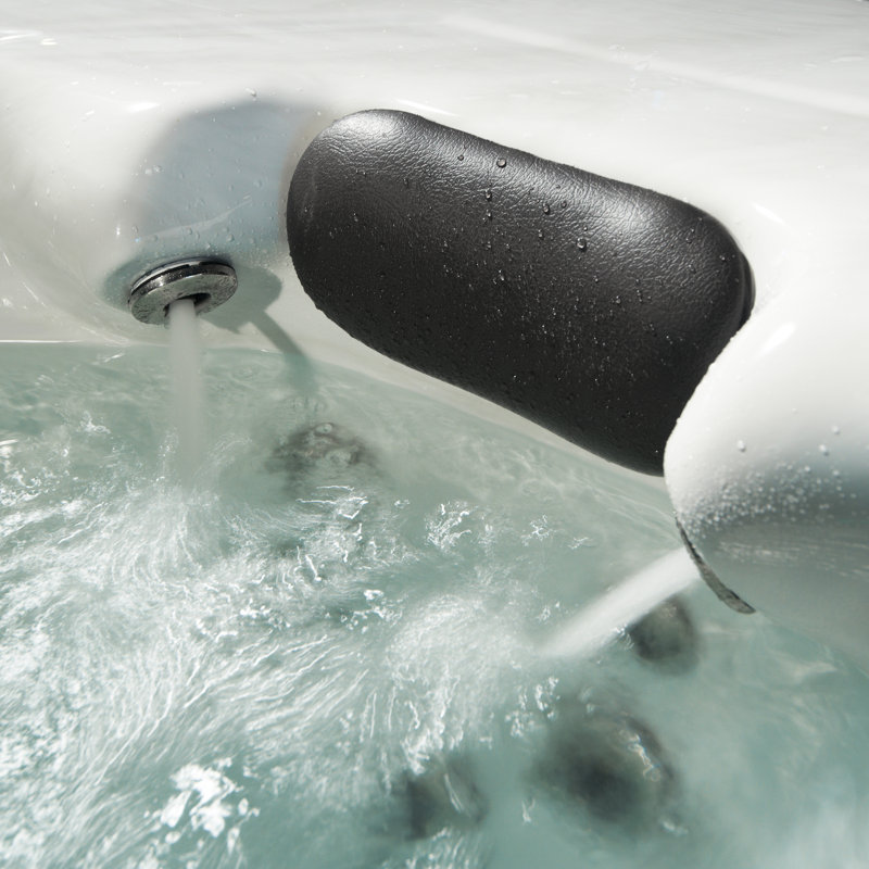 Spa 6 jets pour 50 personnes à 100 ports avec couvercle isolant Restore, Brown