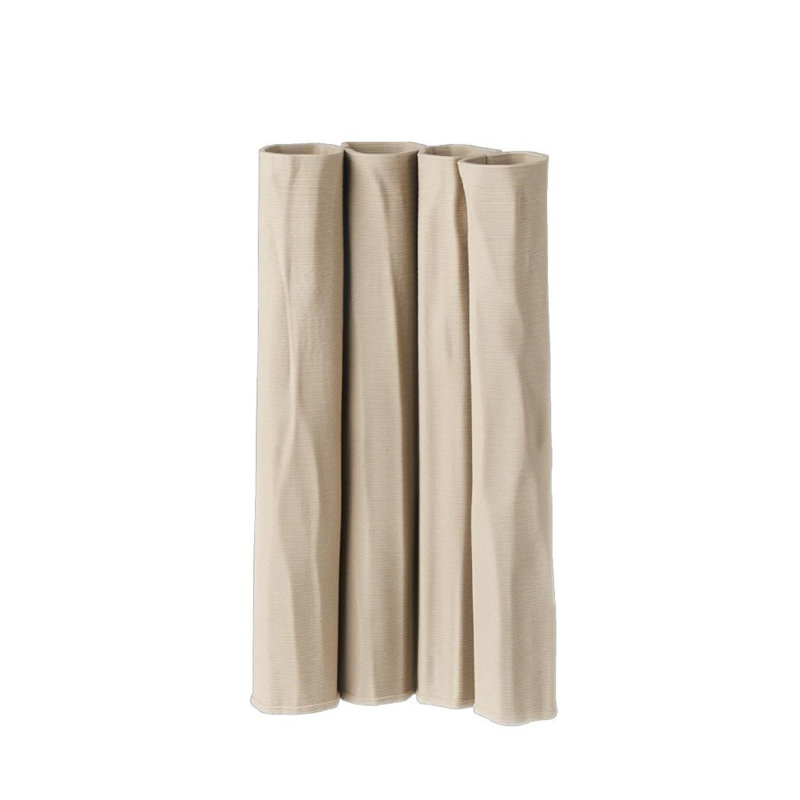 Vase en céramique beige imprimé en 3D, H 11,4 po x l 3,5 po x P 5,9 po, Beige