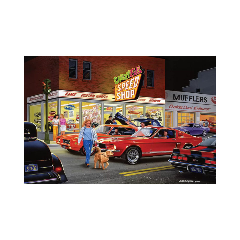 Crazy Ed's by Bruce Kaiser - Wrapped Canvas Print, 45.72cm H x 45.72cm W x 1.905cm D