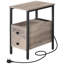 Annamae Narrow Charging Station Side Table-226521877
